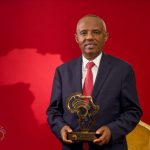 Ethiopian Airlines CEO Mesfin Tasew honored for leadership in connecting Africa through transport at Africa Prosperity Dialogues 2025.